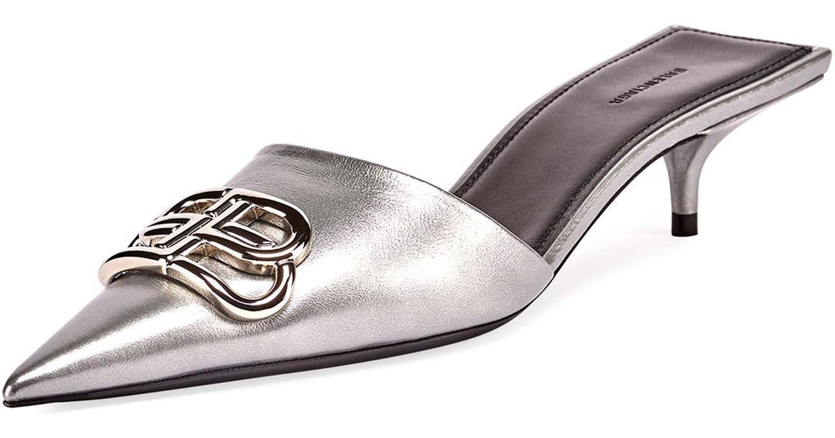 balenciaga square knife mules