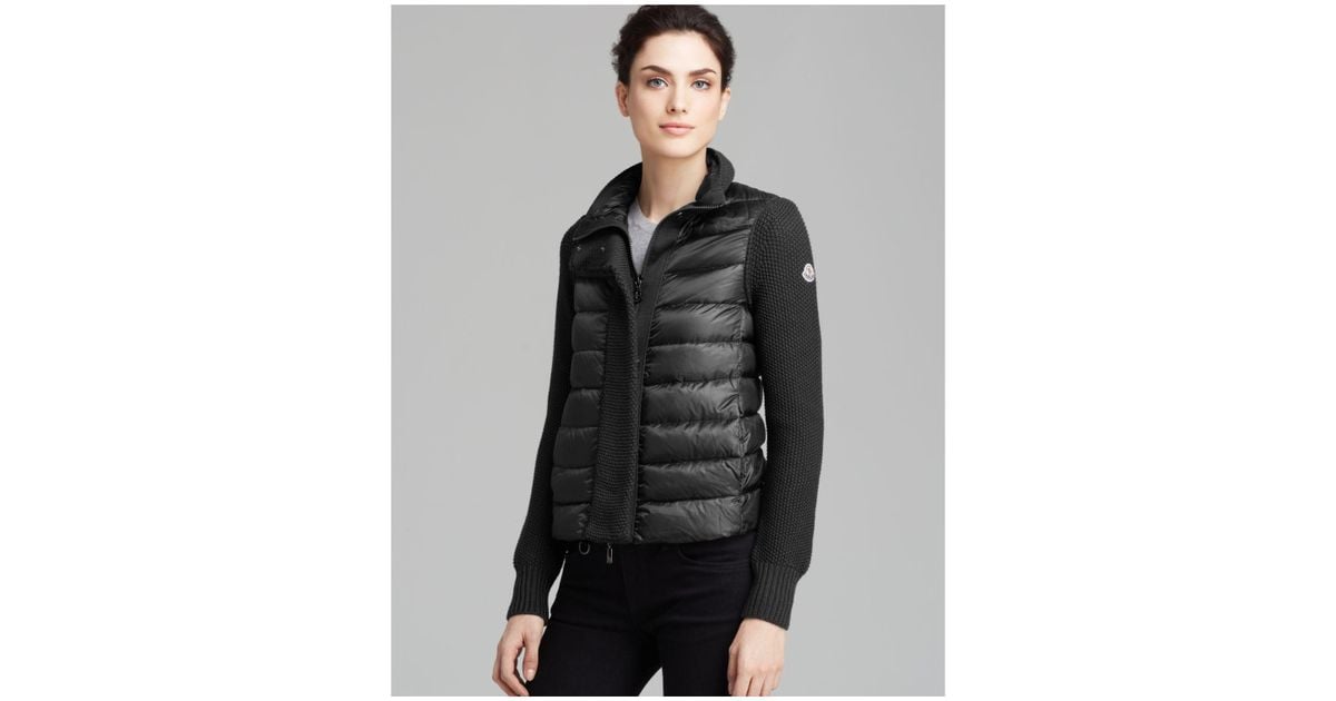 moncler cardigan - maglione textured down moncler cardigan - maglione textured down