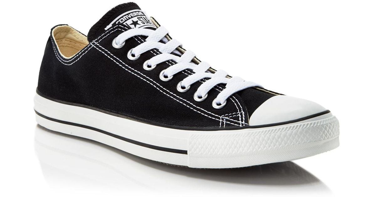 Converse Men's Chuck Taylor Classic All Star Lace Up Sneakers in Black ...