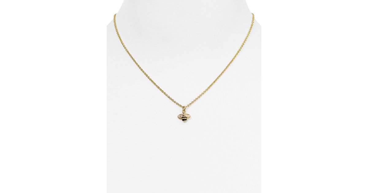 Kate spade Queen Bee Pendant Necklace, 16" in Gold (Multi) Lyst