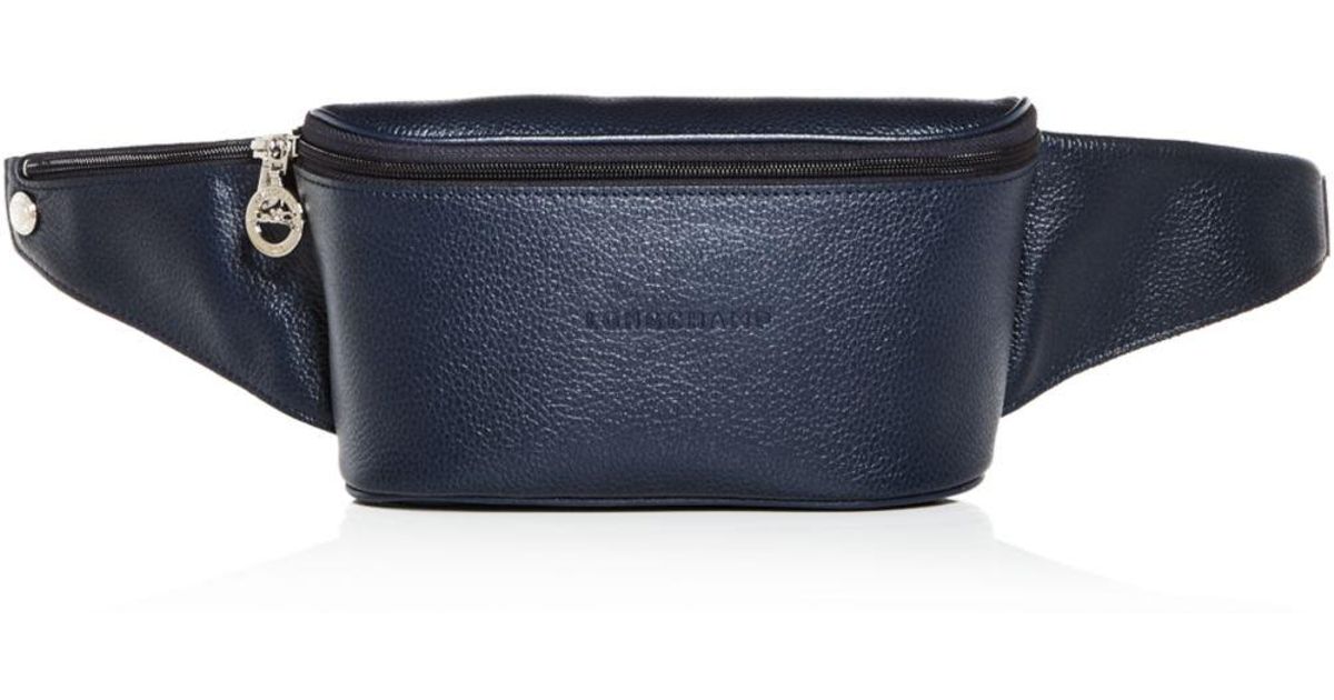 Lyst Longchamp Le Foulonné Leather Belt Bag In Blue For Men