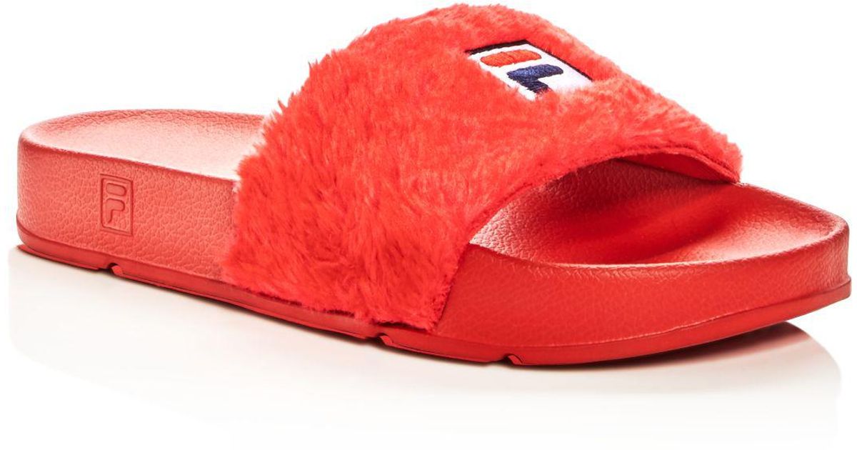 fila sandals womens red