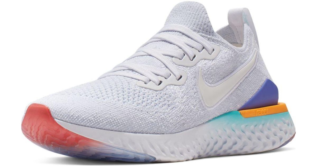 Nike Women's Epic React Flyknit 2 Low - Top Sneakers in White - Lyst