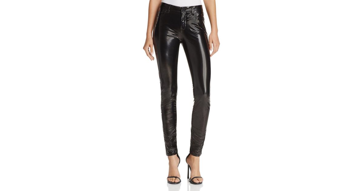 Blank NYC Faux Patent Leather Pants in Black - Lyst