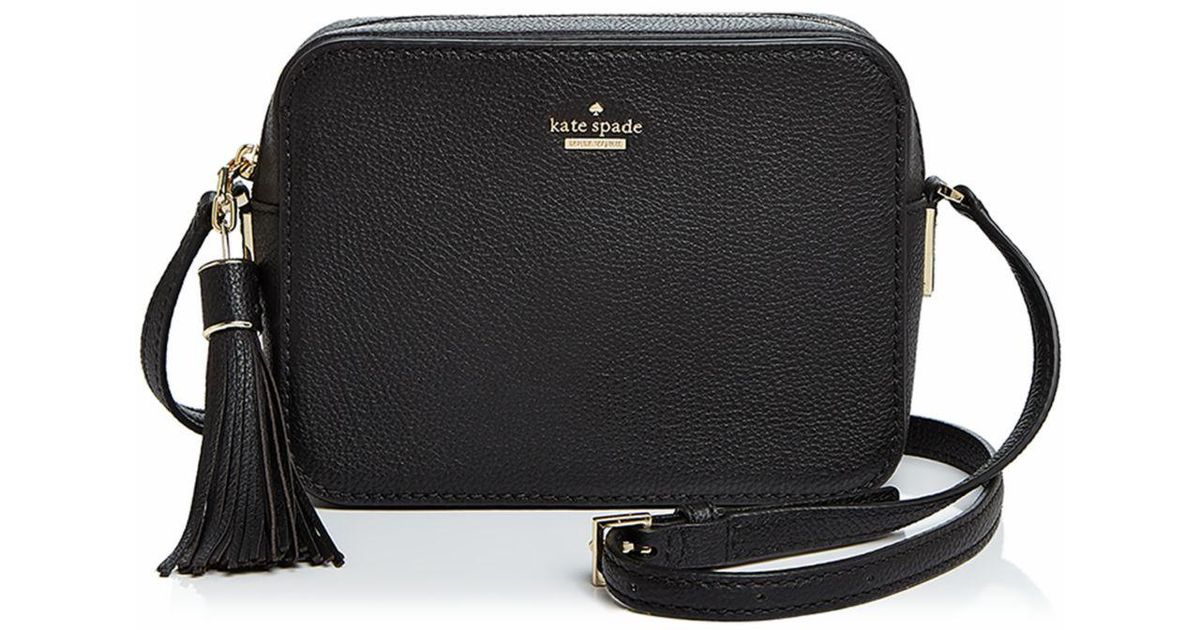 Lyst Kate Spade Kingston Lane Arla Leather Camera Bag In Black