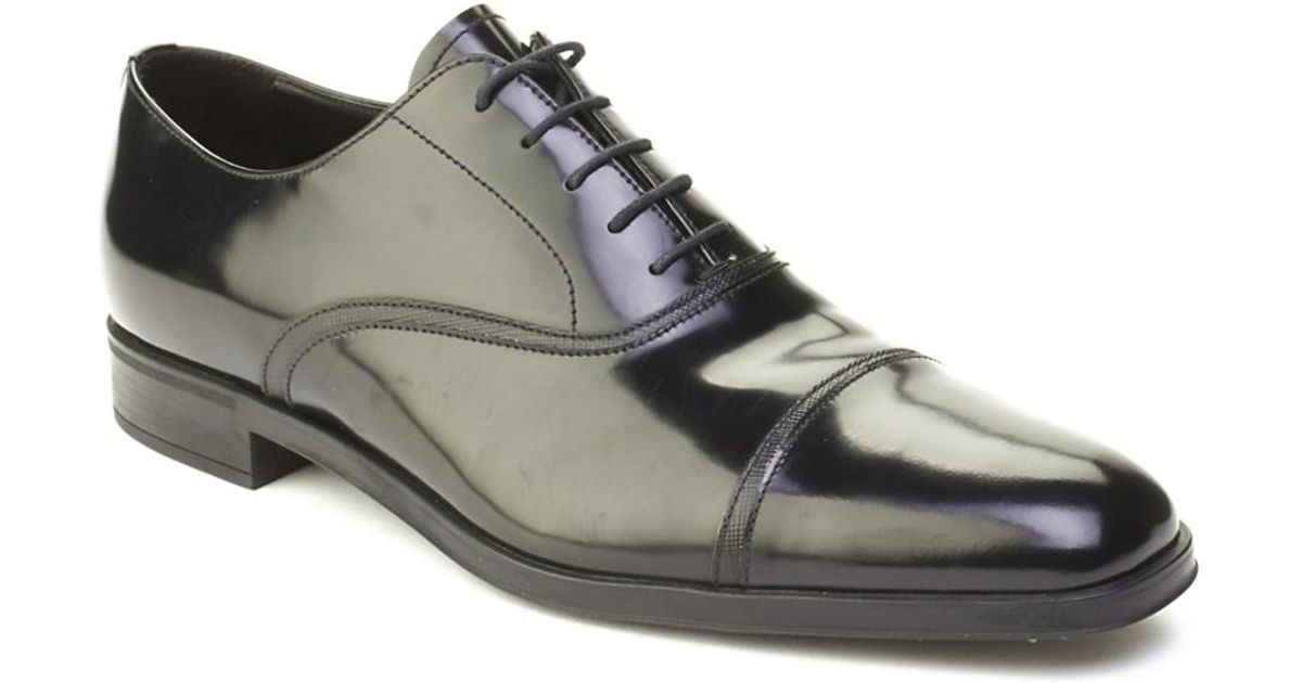 Lyst Prada Men S Leather Oxford Derby Dress Shoes Black In Lyst Prada Men S Leather Oxford Derby Dress Shoes Black In For