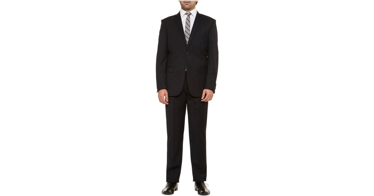 Versace V19.69 Italia By Versace 19.69 Mens Slim Fit Solid Navy Suit in Blue for Men  Lyst