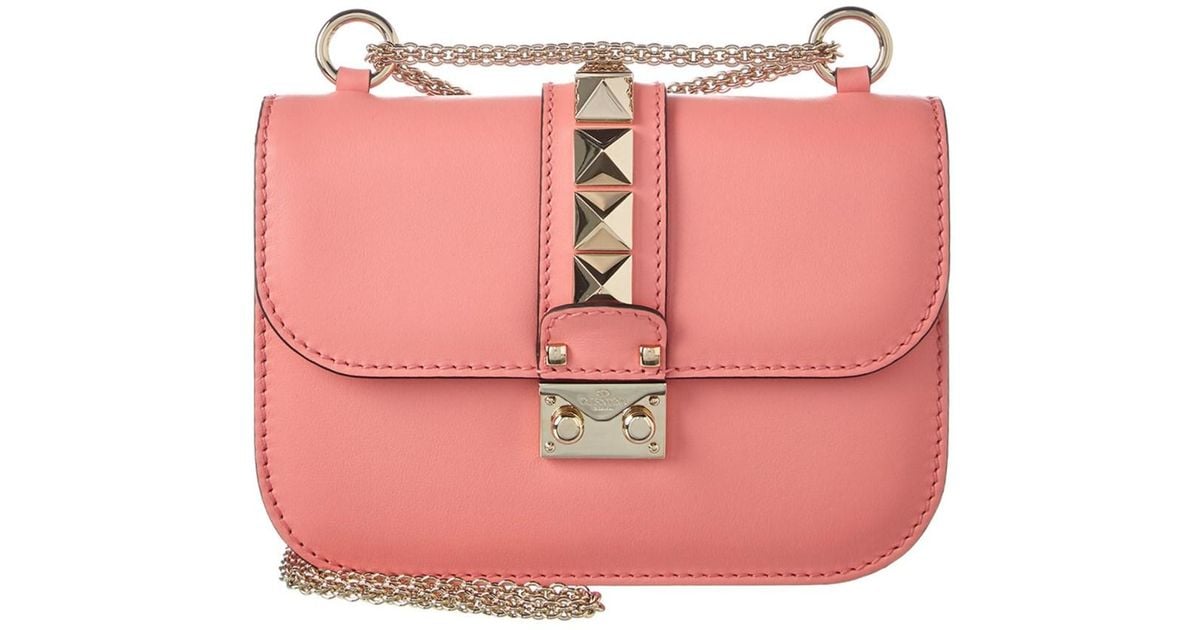 Lyst - Valentino Lock Mini Shoulder Bag in Pink
