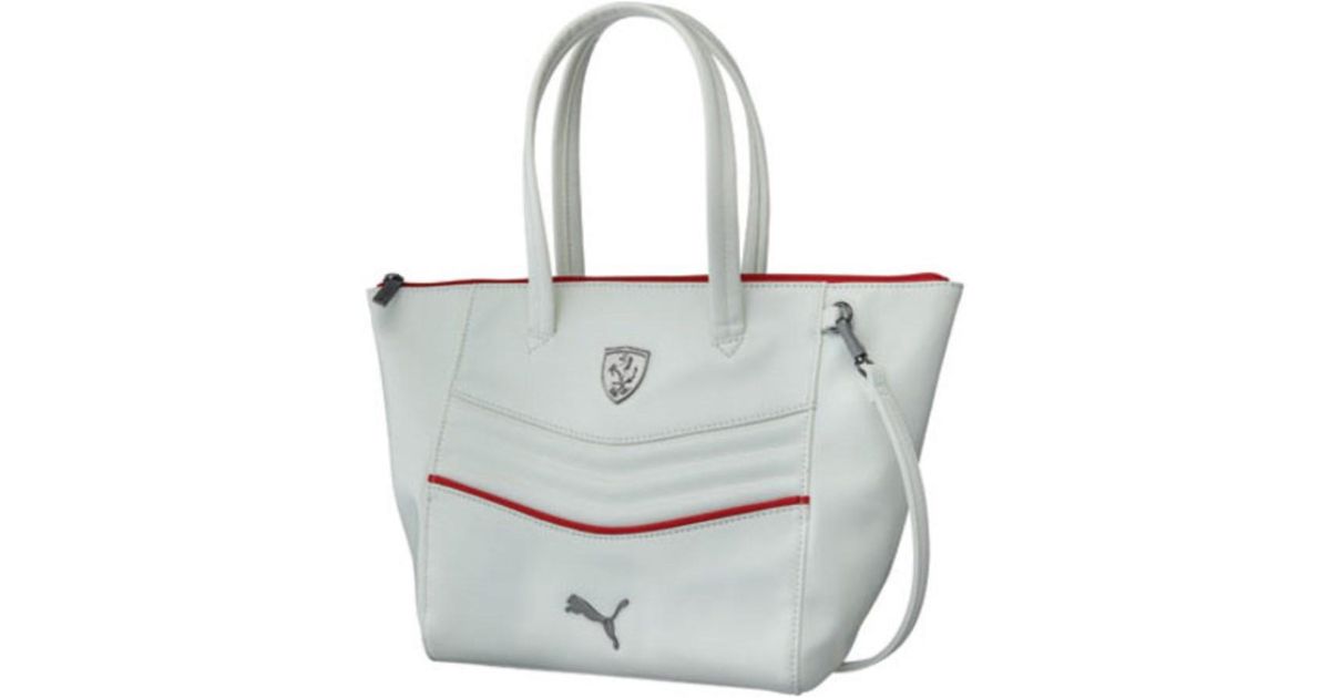 Lyst Puma Women S Ferrari Ls Handbag 073937 In White