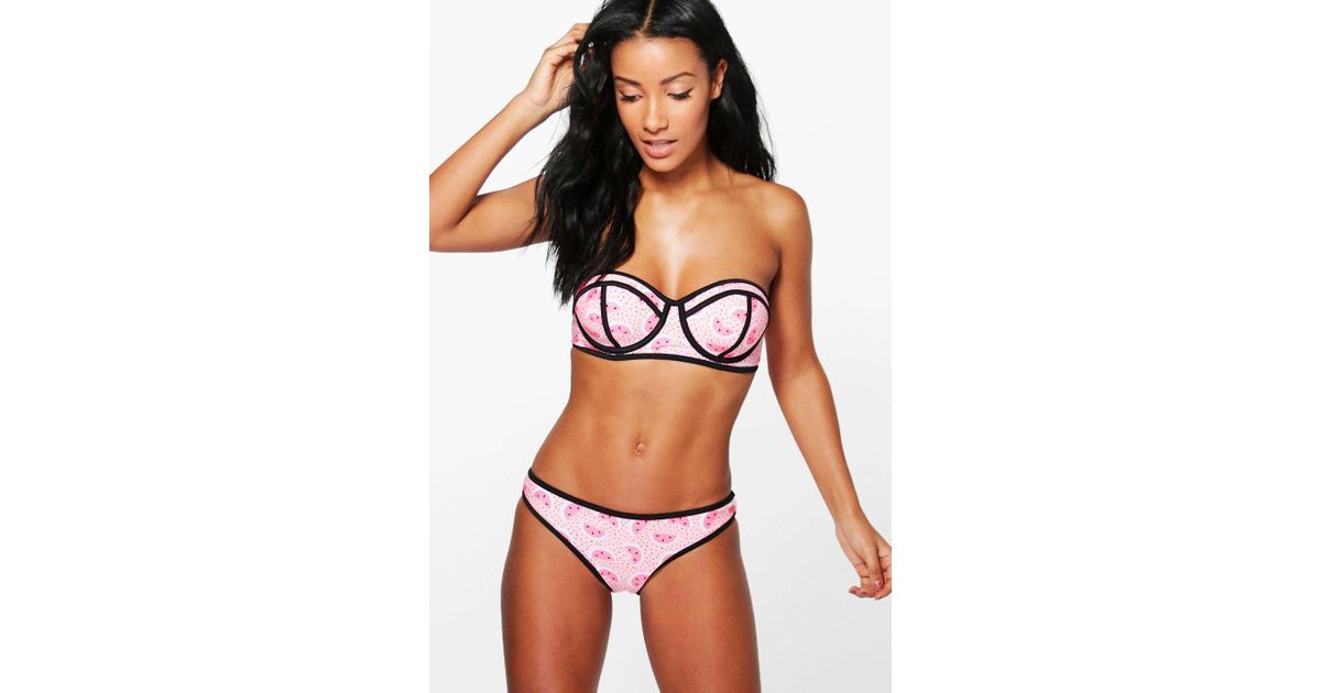 boohoo watermelon bikini