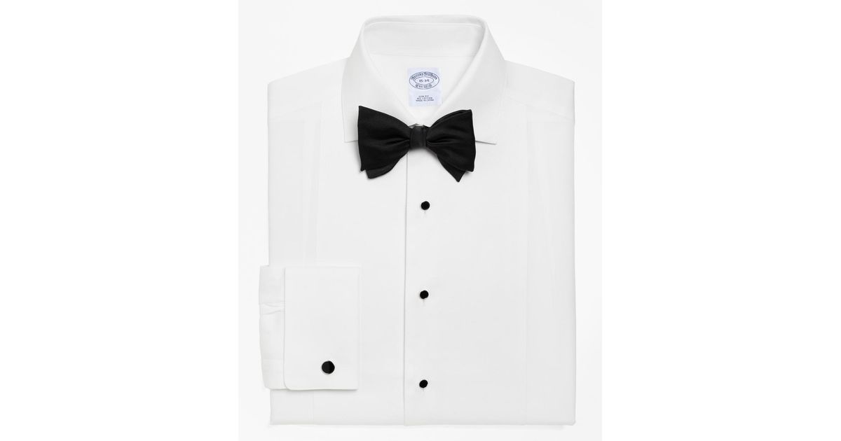 Brooks brothers Regent Fit Bibfront Spread Collar Tuxedo Shirt in