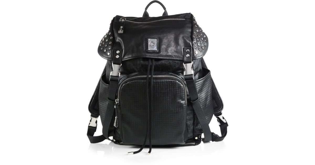 Lyst - Diesel Full Metal Blust Studded Backpack in Black ...