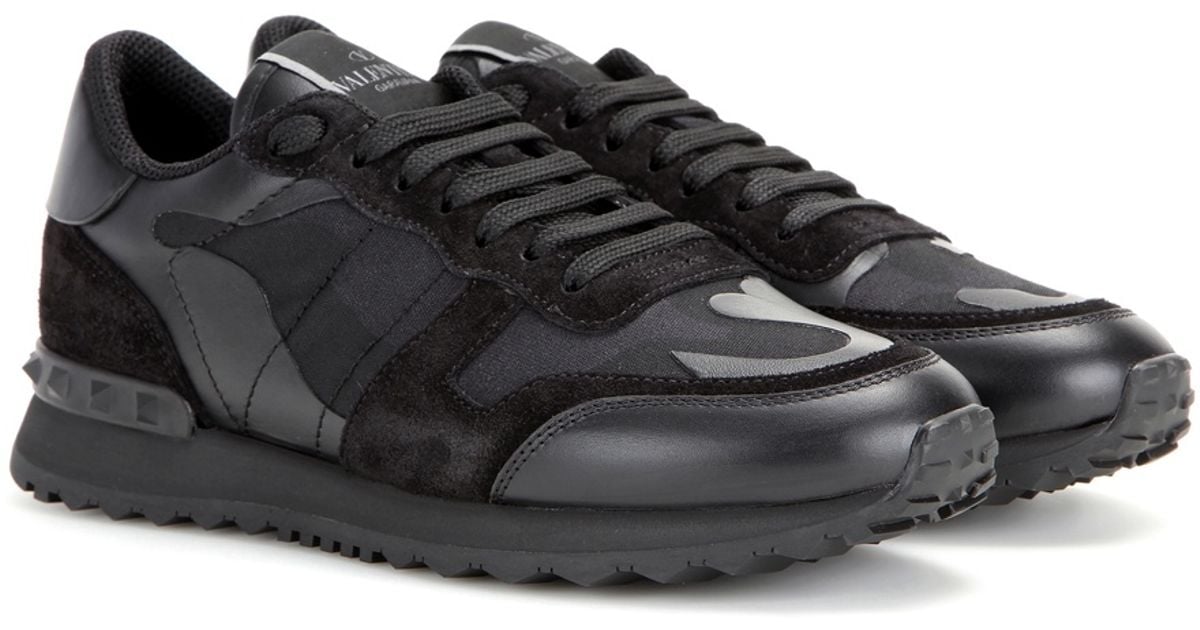 womens black valentino trainers