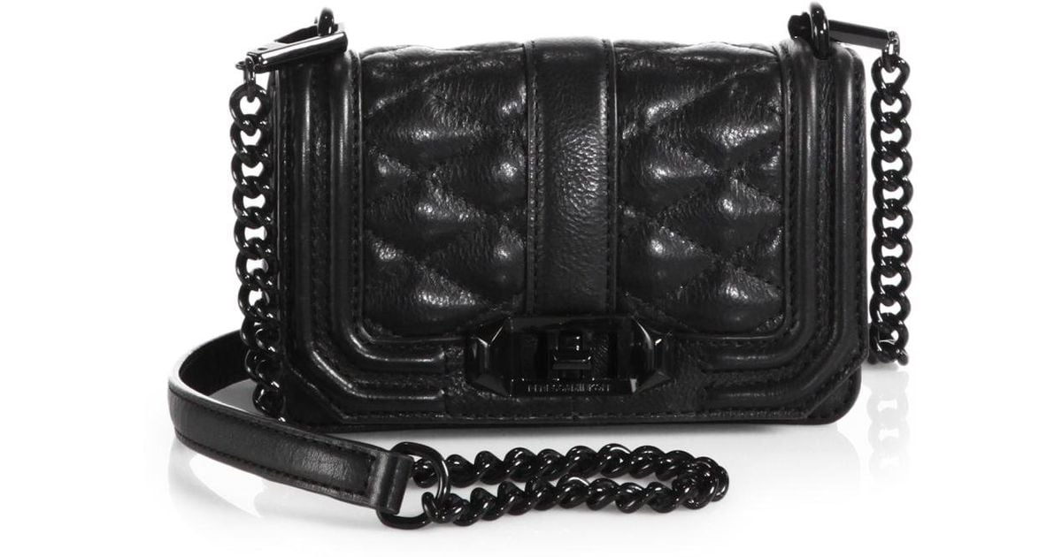 rebecca minkoff small love crossbody black