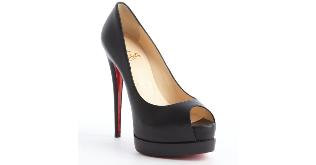 christian louboutin palais royal peep toe platform pumps