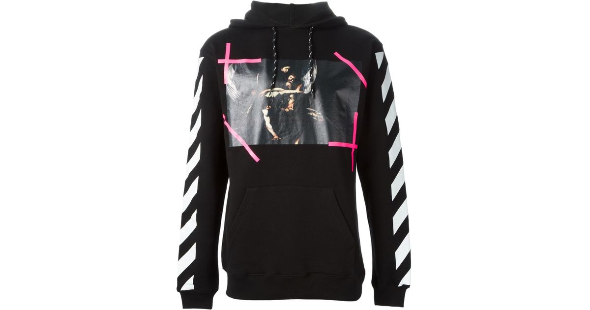 Off-white c/o virgil abloh 'New Caravaggio' Hoodie in Black for Men | Lyst