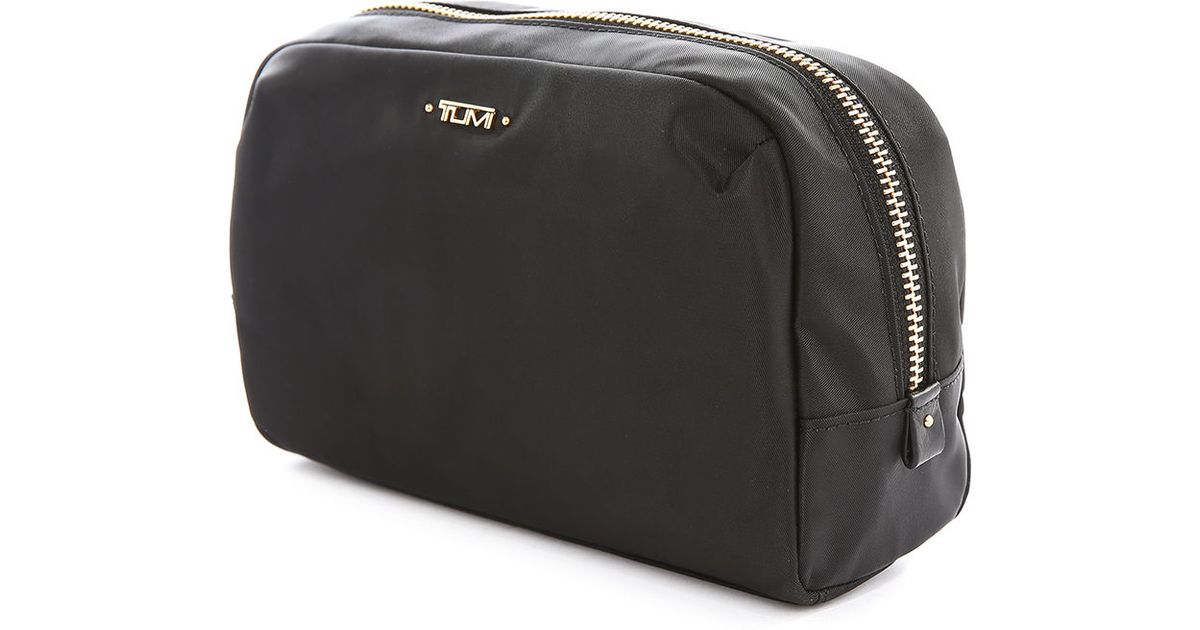 Tumi Serra Pouch Small Black Wash Bag in Black for Men Lyst