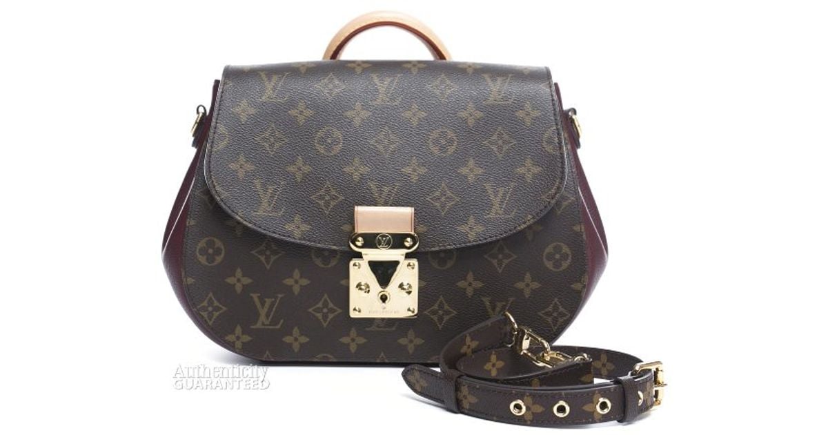 Lyst Louis Vuitton Pre Owned Monogram Canvas Bordeaux Eden Mm Bag Lyst Louis Vuitton Pre Owned Monogram Canvas Bordeaux Eden Mm Bag In Brown