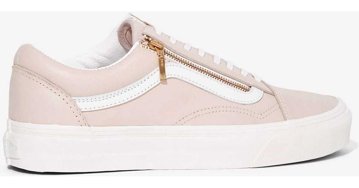 baby pink leather vans cheap online