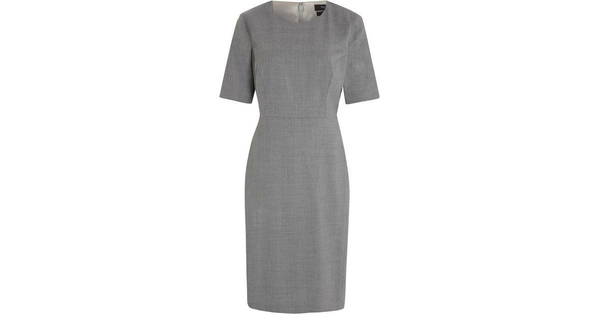 Light Grey Work Dress