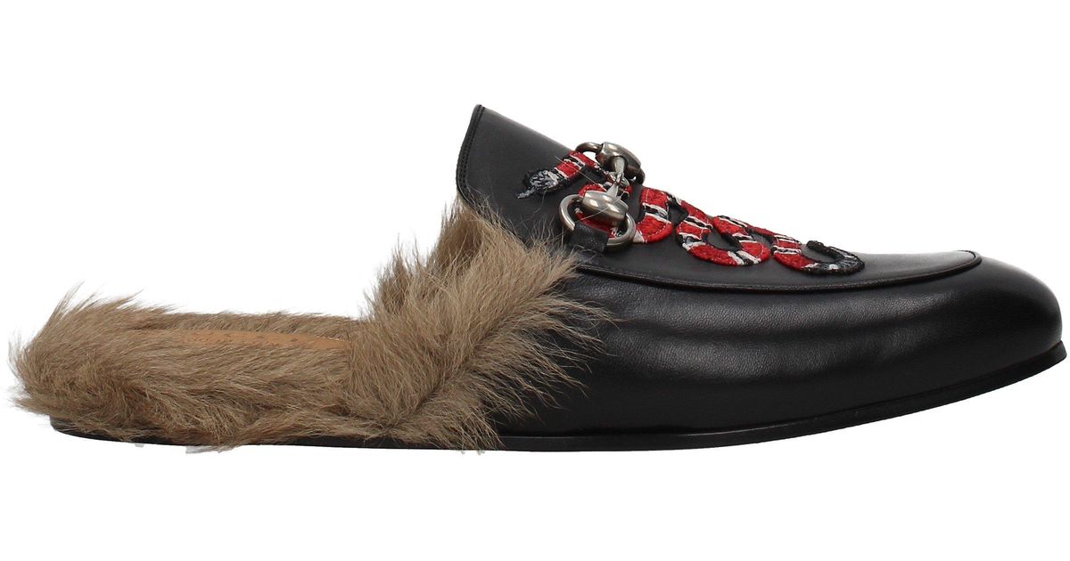 gucci slippers fur men
