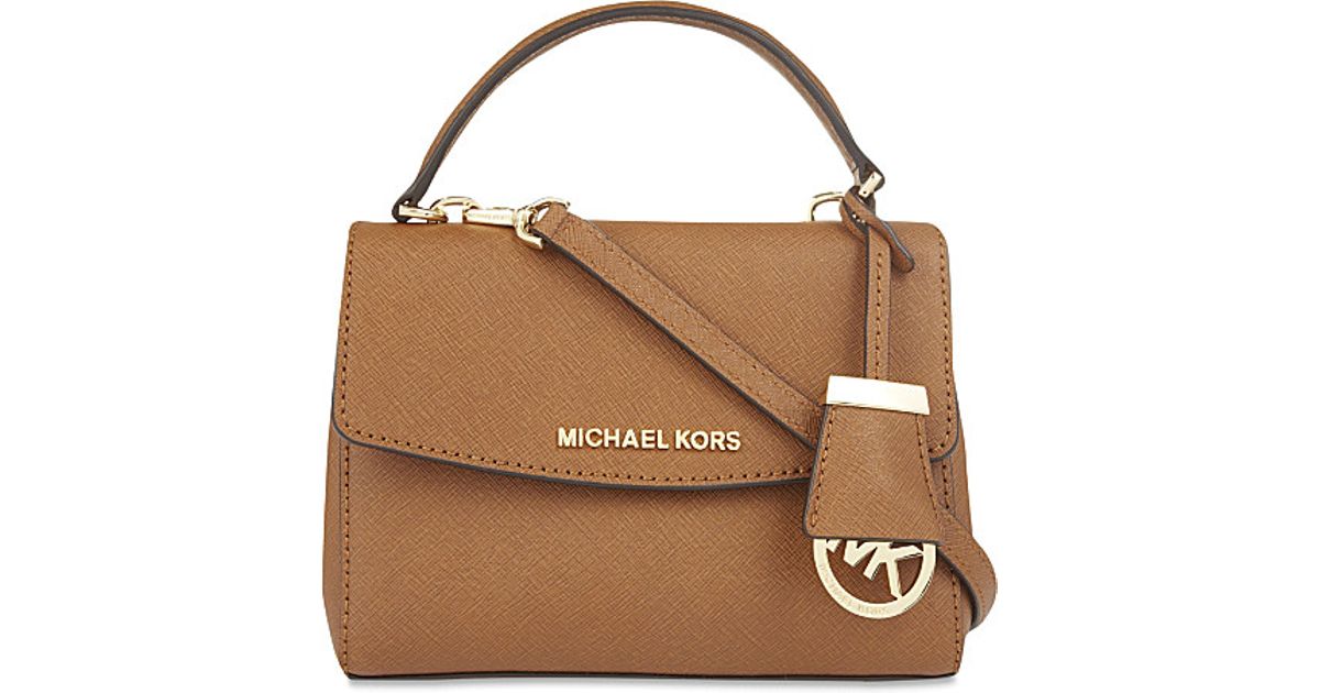 michael michael kors brandon small saffiano leather shoulder bag