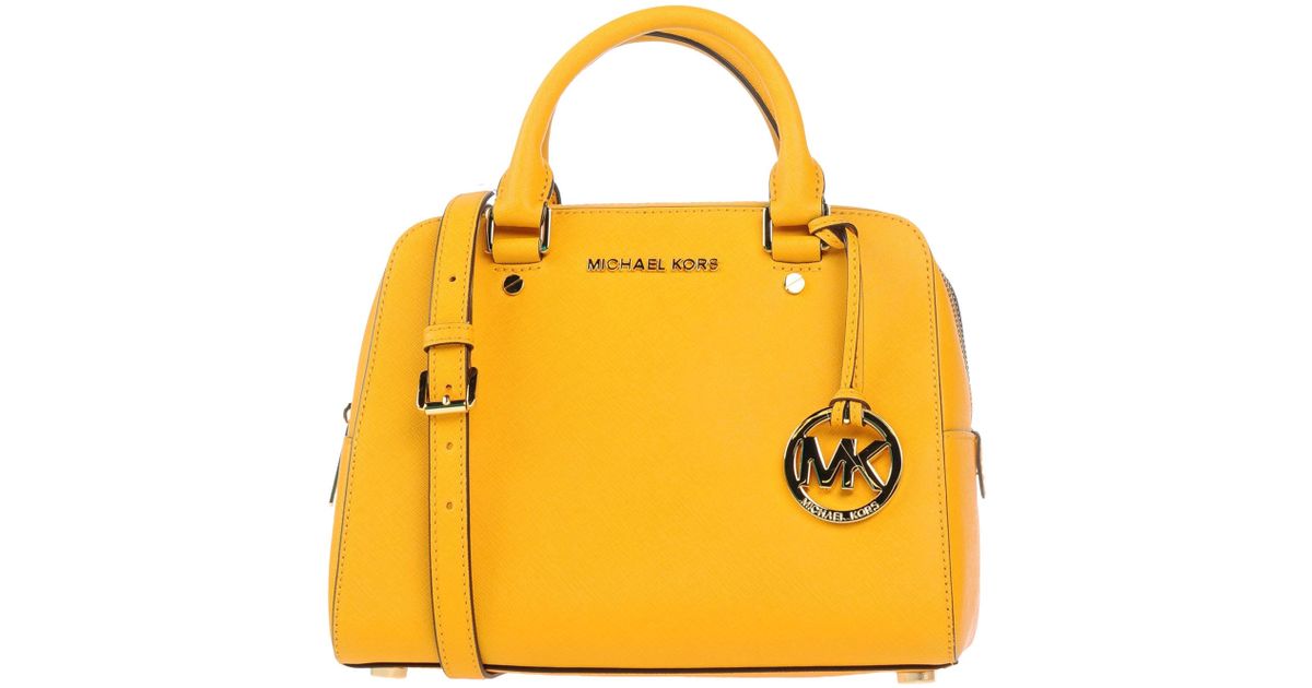 Lyst Michael Kors Handbag In Yellow