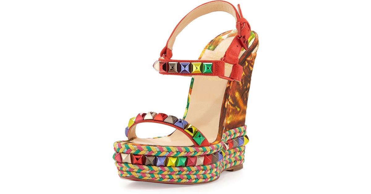 knock off shoes for men - christian louboutin cataclou patent leather espadrilles ...