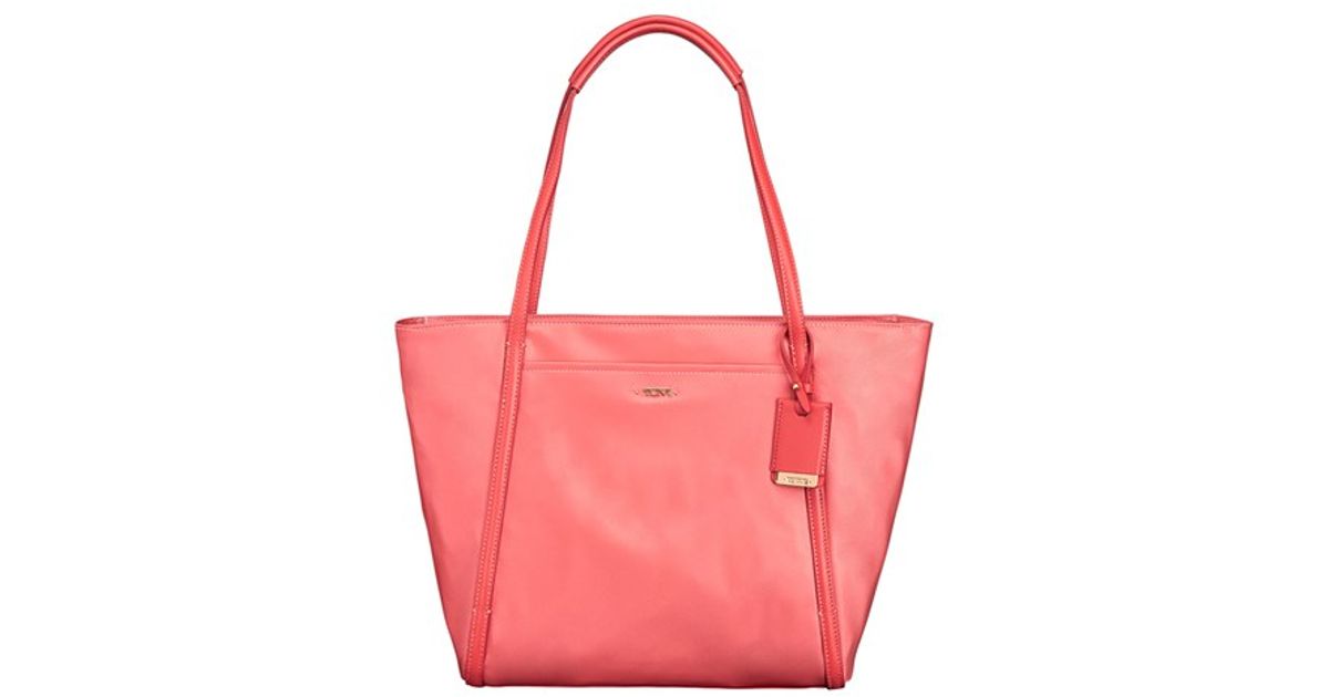Tumi Pink Voyageur Small Q Tote Nylon Lyst