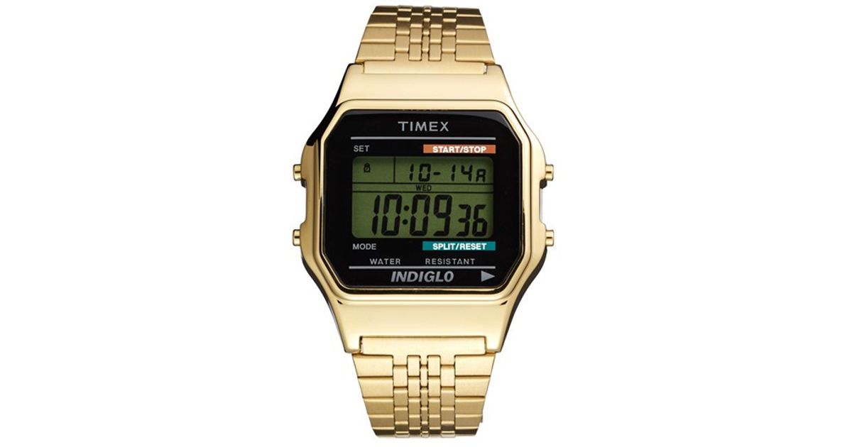 Lyst Timex 80 Clic Digital Bracelet Watch In Metallic