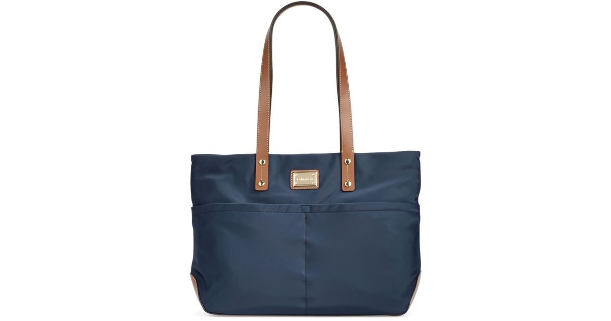 Calvin klein Nylon Tote Bag in Blue | Lyst