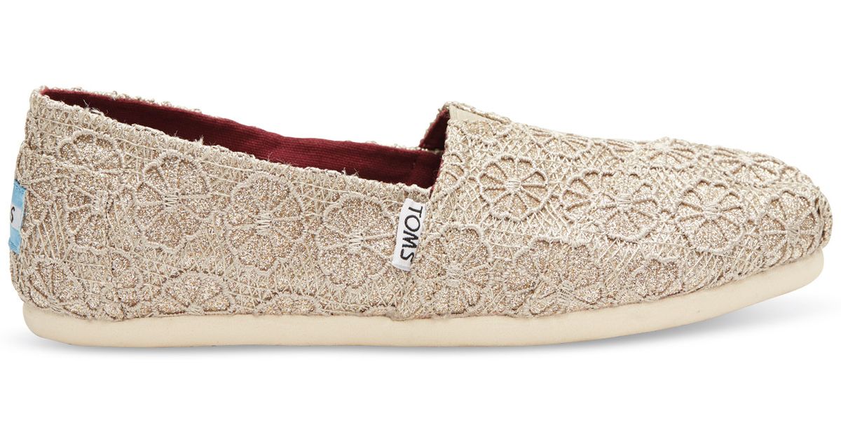 toms gold flats