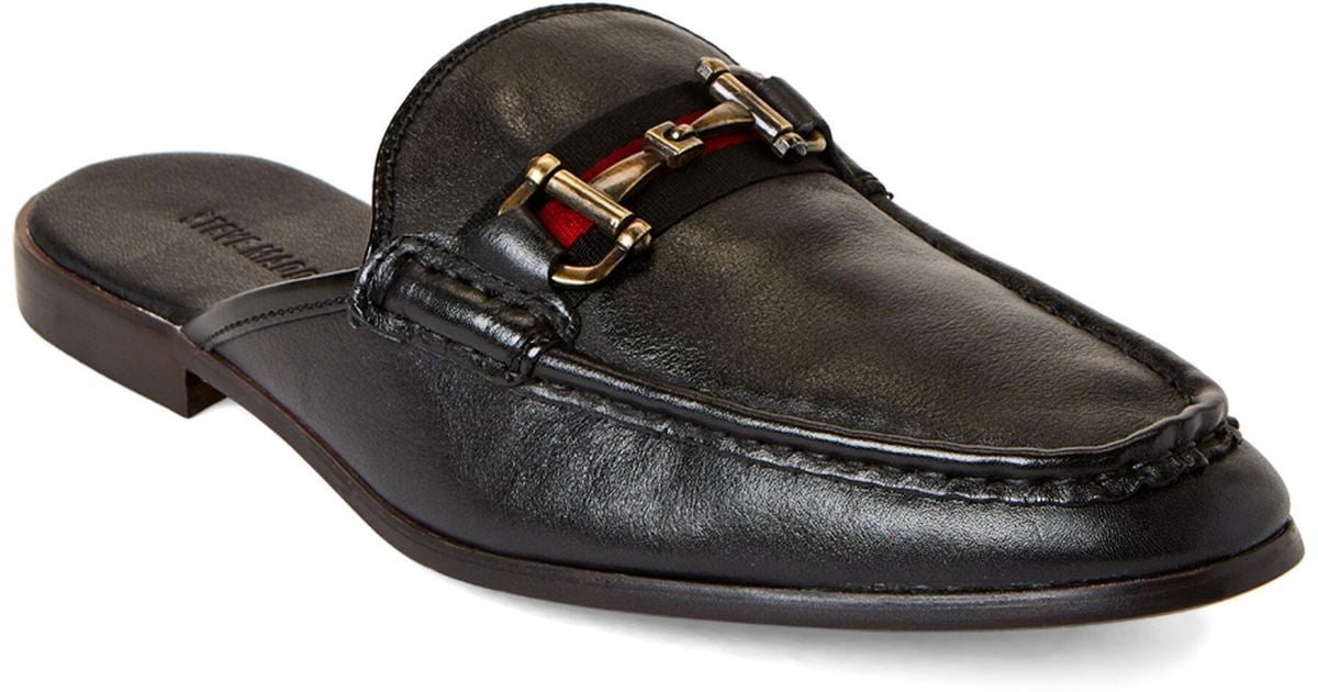 Steve Madden Black Delish Leather Mules in Black for Men Lyst