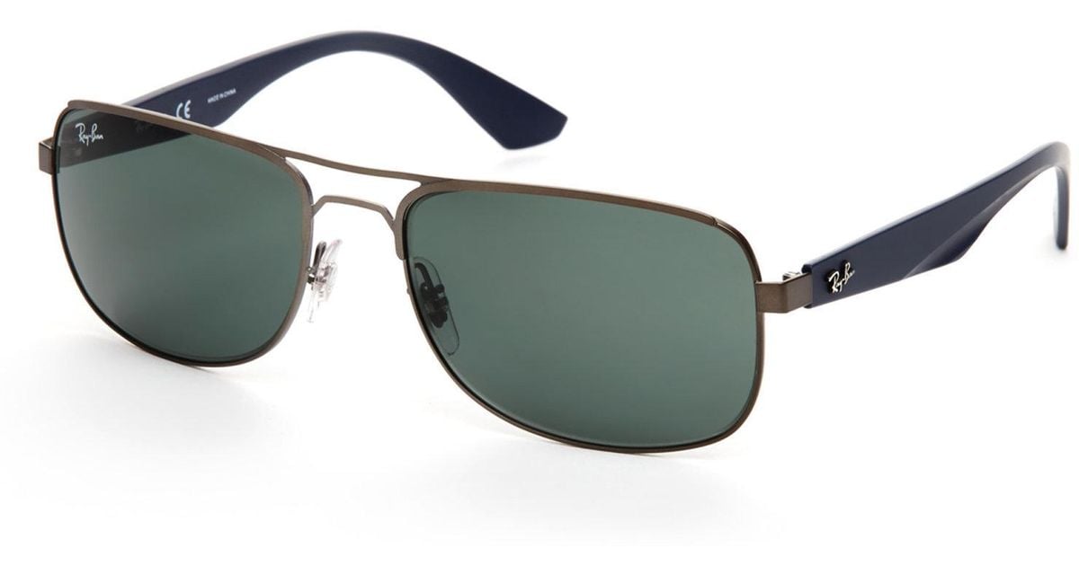 Ray Ban Gunmetal Rb3424 Navigator Sunglasses For Men Lyst 