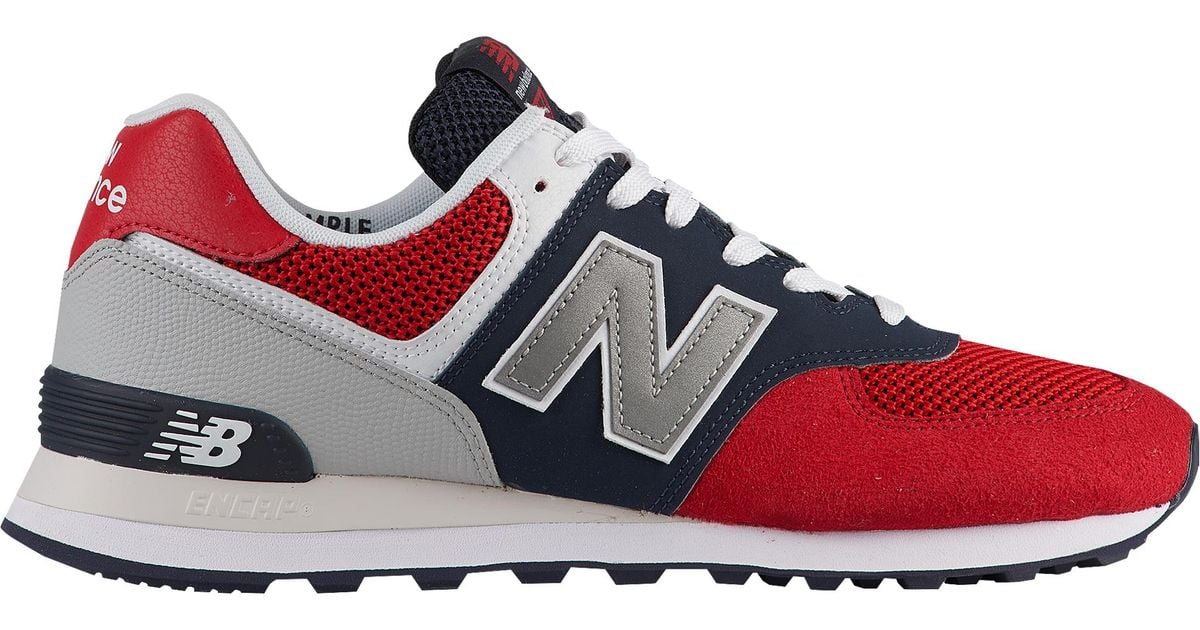 New Balance 574 in Red for Men - Lyst