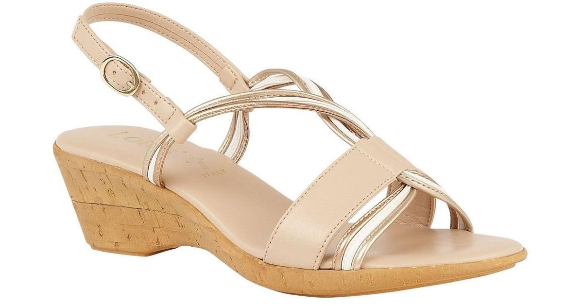 slingback lotus sandals