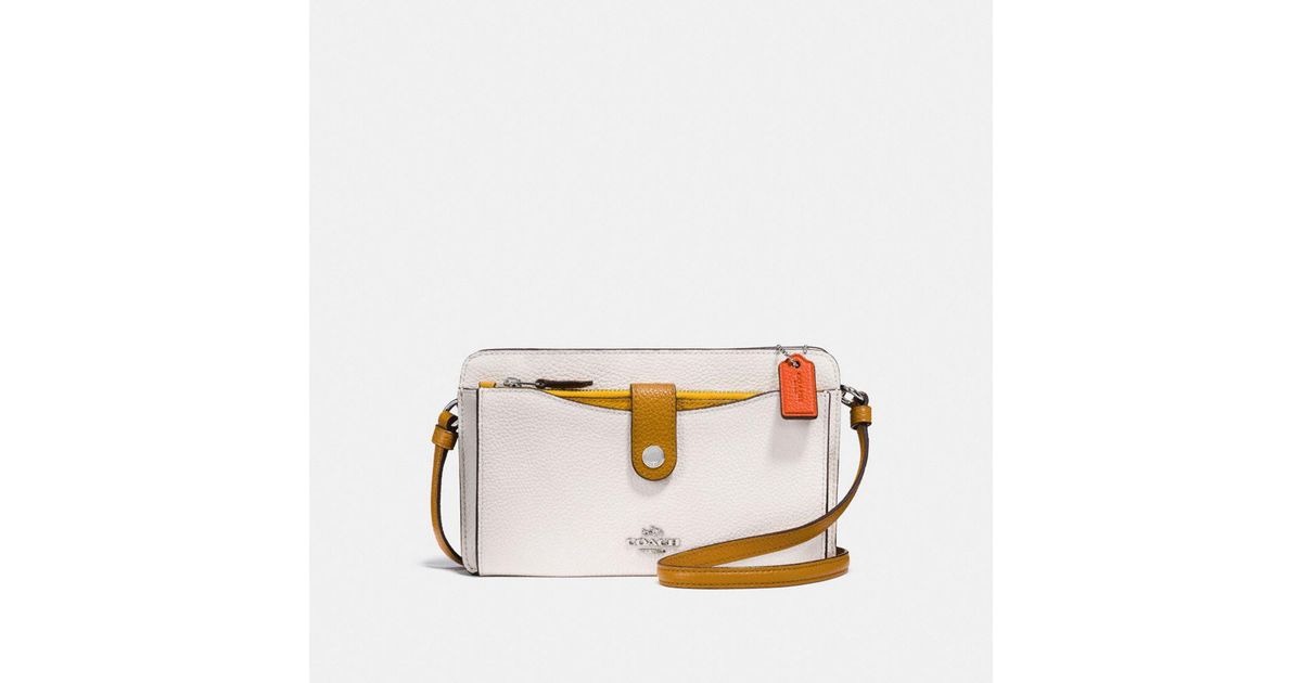 coach colorblock messenger bag