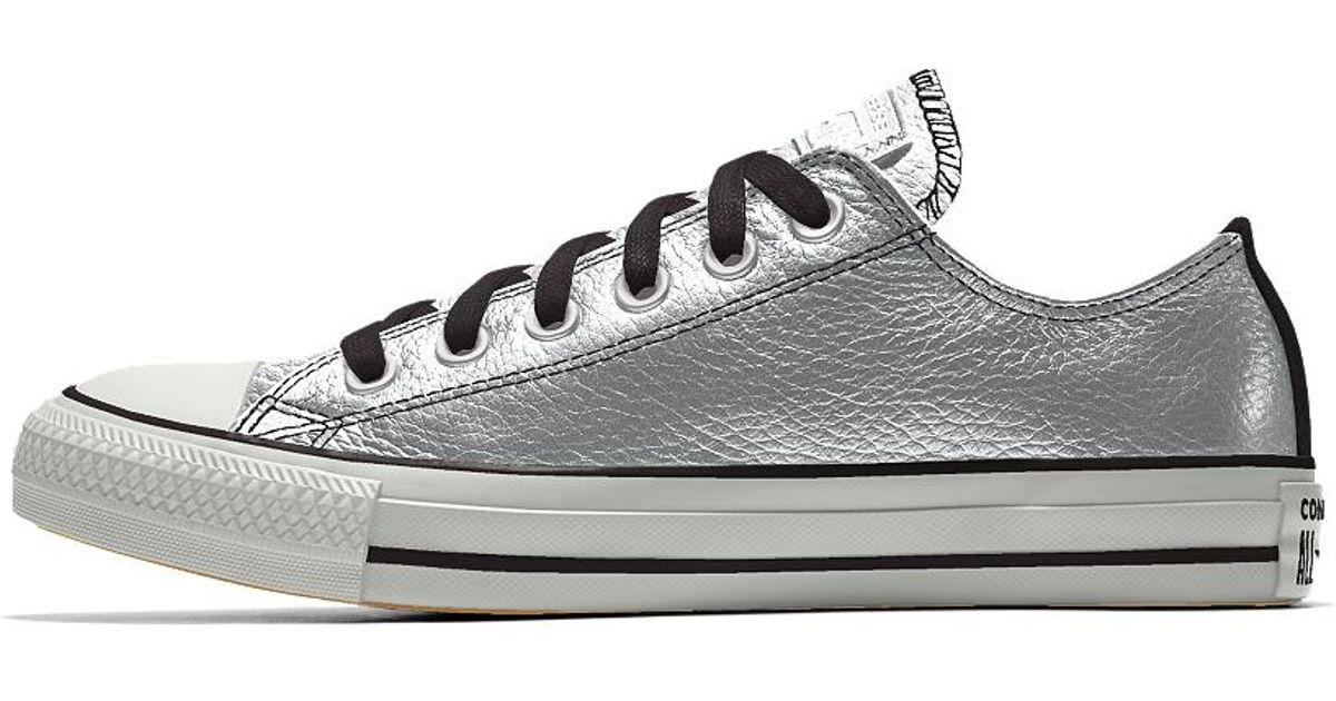 Lyst Converse Custom Chuck Taylor Premium Leather Low