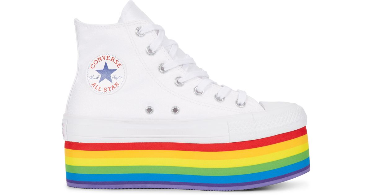 converse pride platform shoes