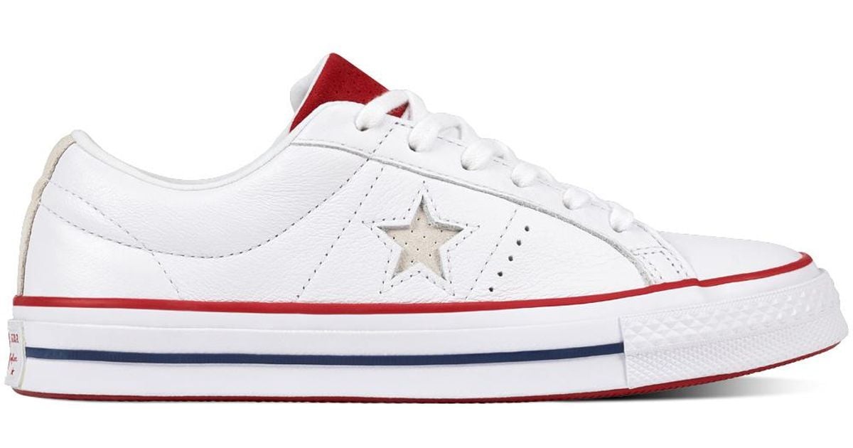 converse one star heritage low top