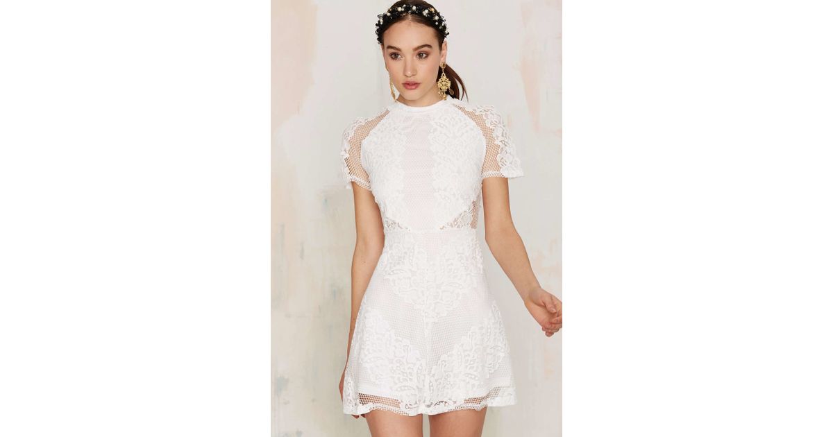 Lyst Glamorous New Lace On Life Dress In White