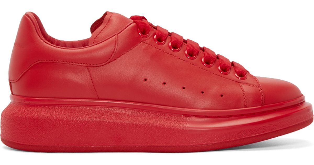 Alexander mcqueen Red Larry Low-top Sneakers in Red for Men | Lyst