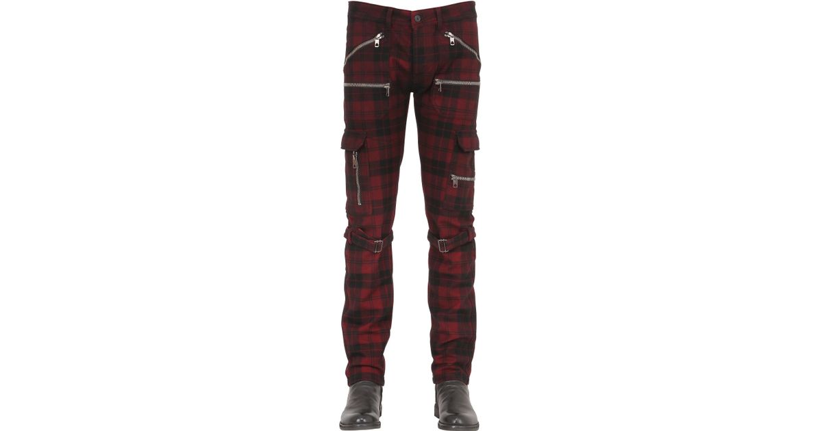 plaid cargo pants womens