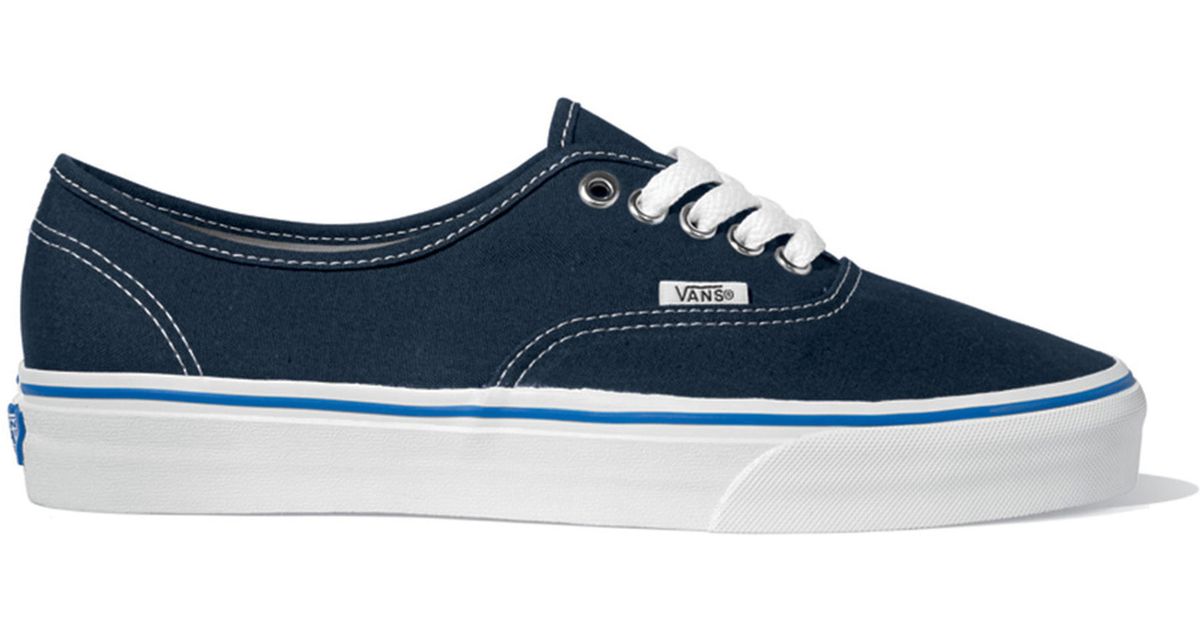 Vans U Authentic Navy Blue Sneakers in Blue | Lyst
