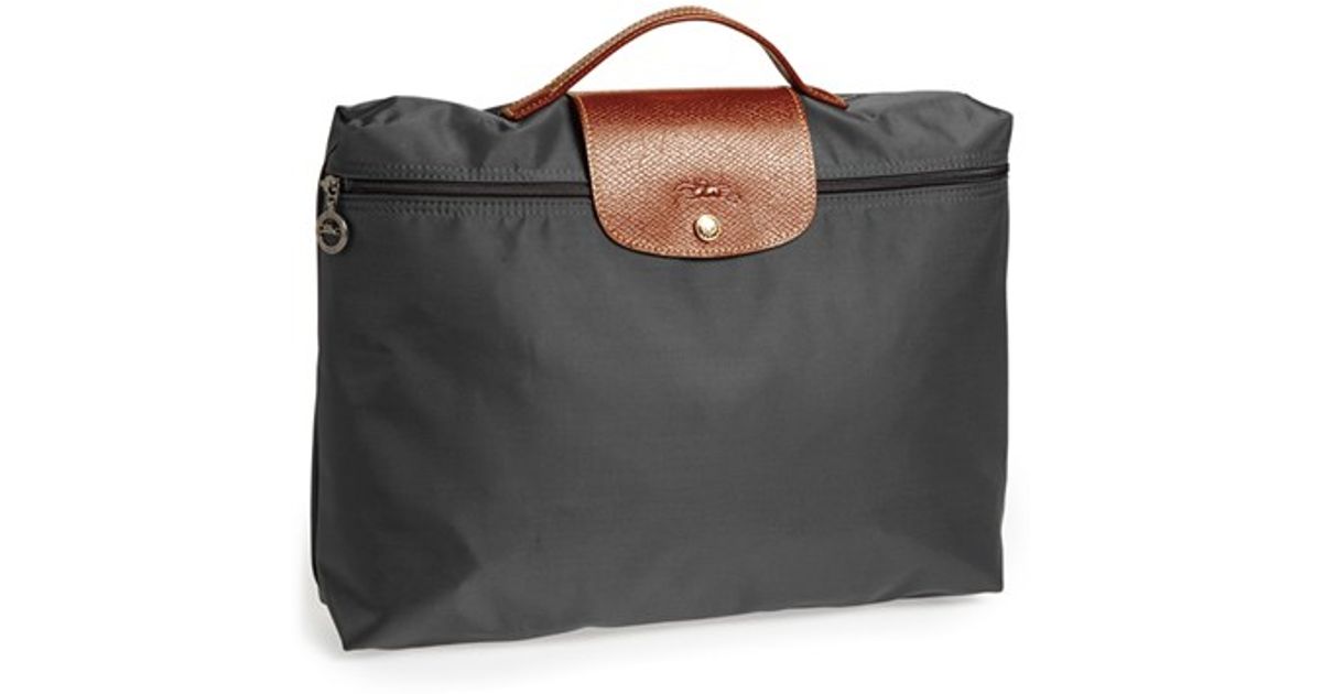 Longchamp Black Le Pliage Briefcase Lyst