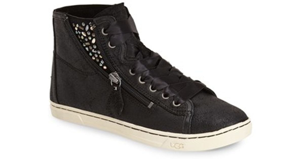 ugg olli high top sneaker black