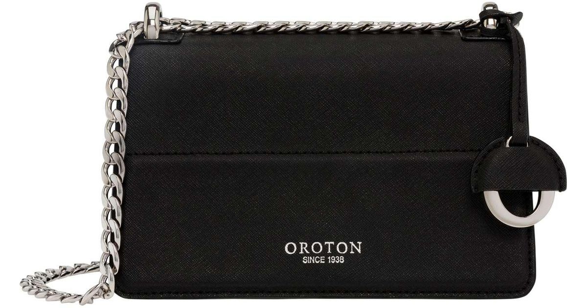 Oroton Forte Mini Clutch Bag In Black Lyst
