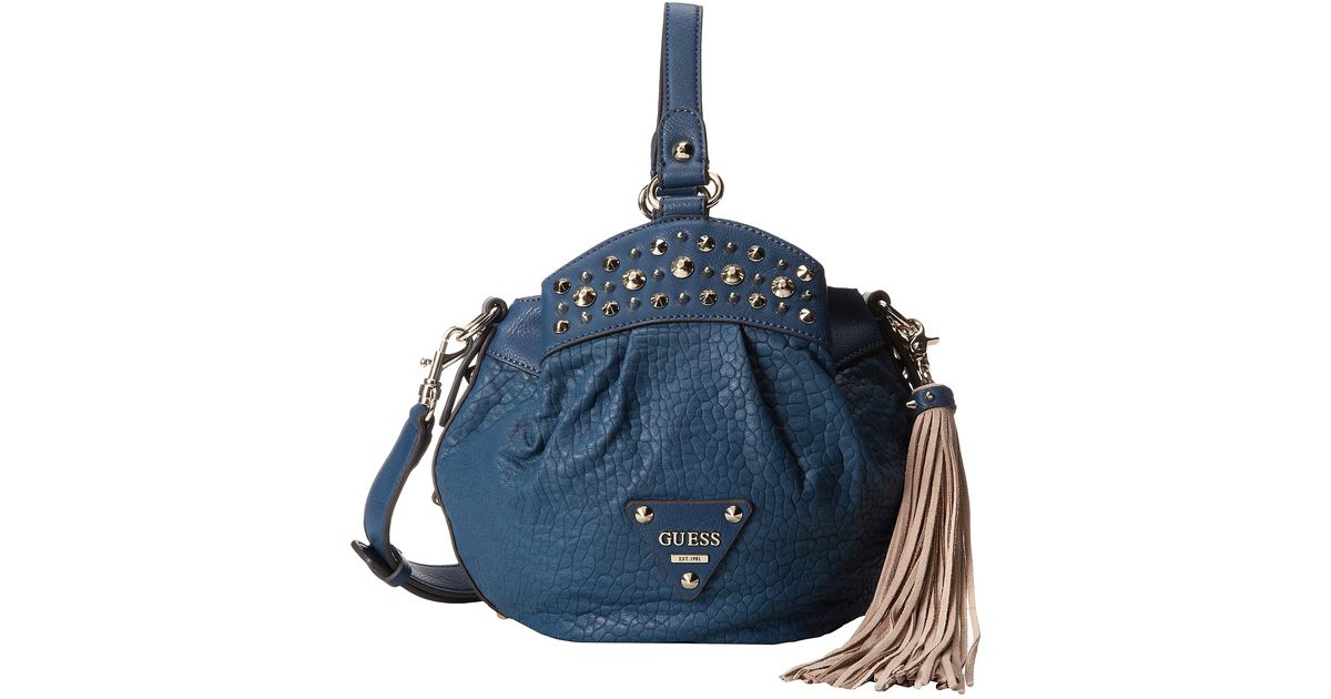 Lyst Guess Wild At Heart Bucket Bag In Blue