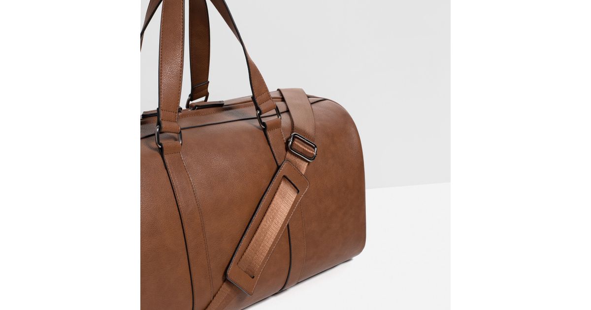 zara men's travel bags