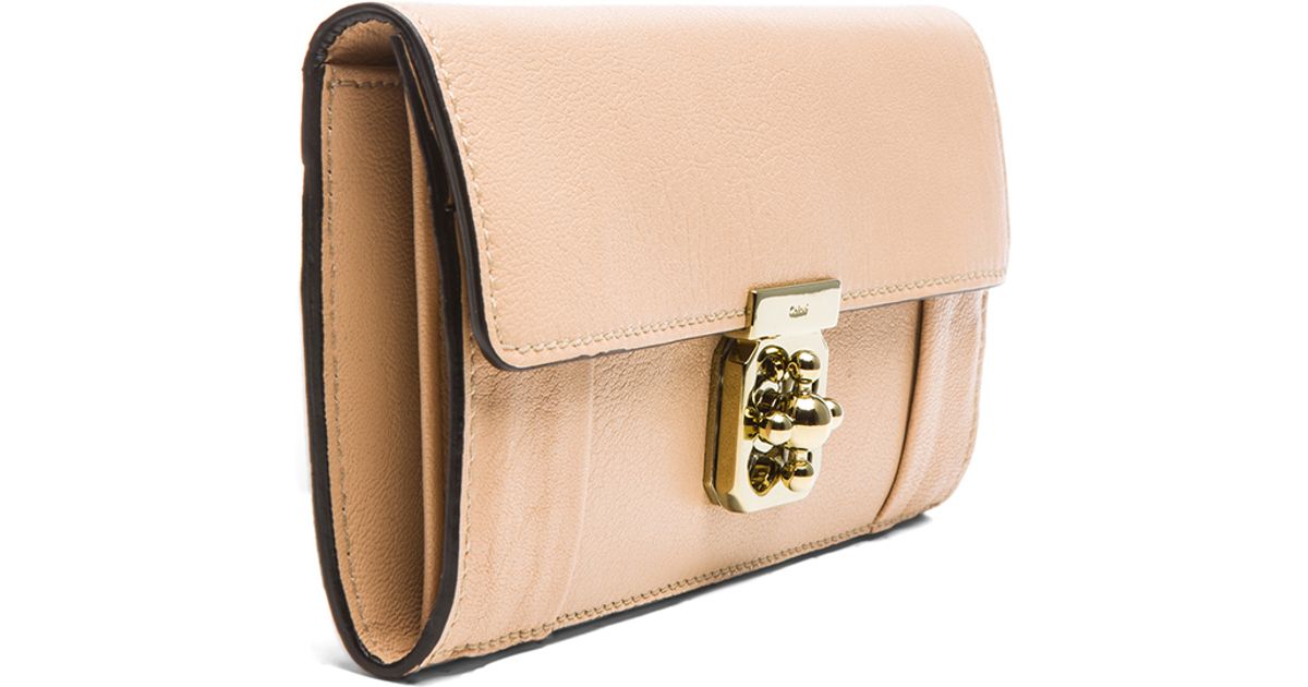 chloe elsie python bag - Chlo Elsie Long Wallet with Flap in Beige (Biscotti Beige) | Lyst